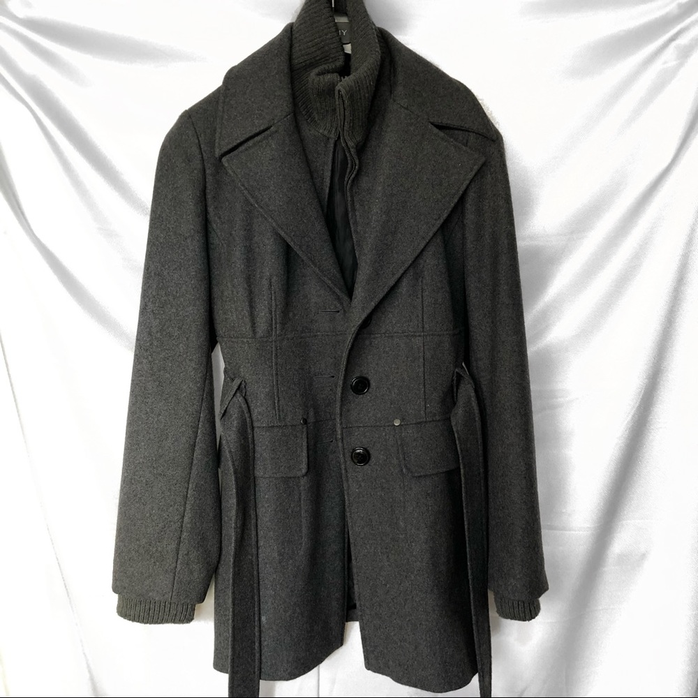 Marvin Richards Long Gray Pea Coat